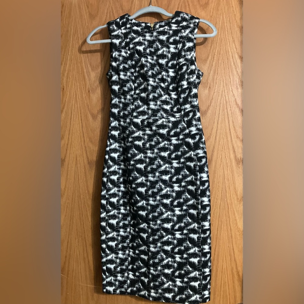 Calvin Klein Print Sleeveless Sheath